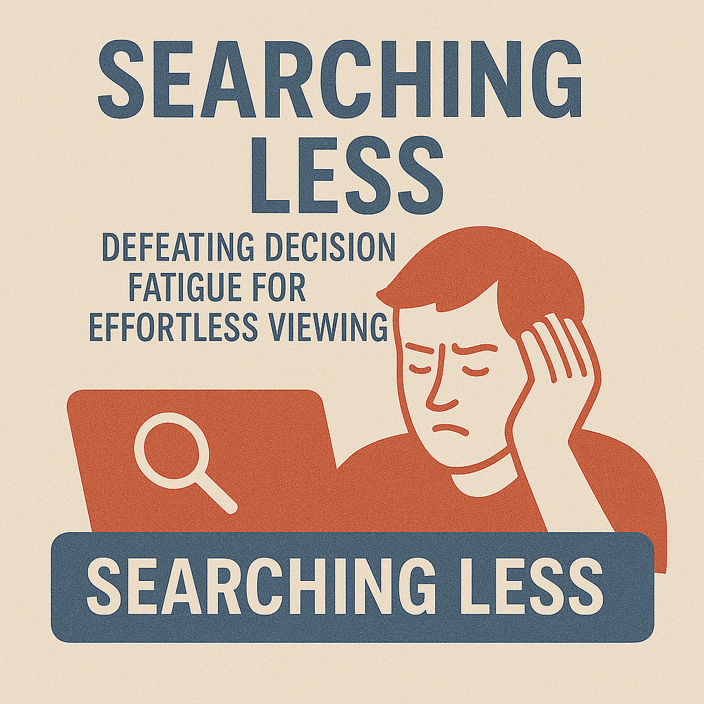 Searching Less: Defeating Decision Fatigue for Effortless Viewing